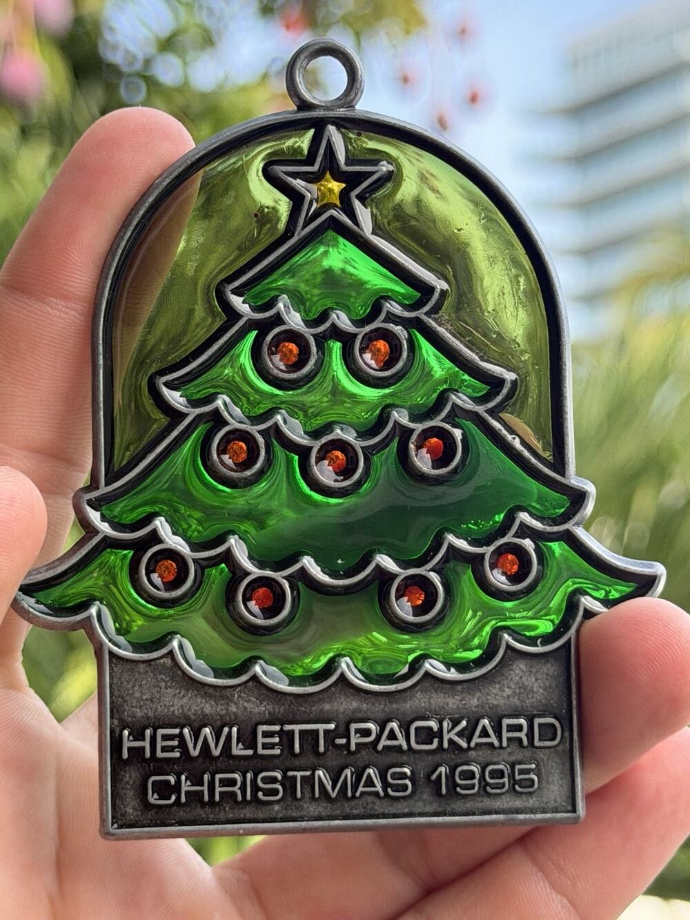 1995 HP HEWLETT-PACKARD Christmas Party Ornament
